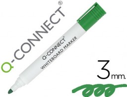 Rotulador pizarra blanca Q-Connect punta redonda tinta verde